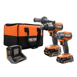 18V Brushless Cordless 2-Tool Combo
Kit with Hammer Drill, Impact Driver, (2)
Batteries, Charger, and Bag