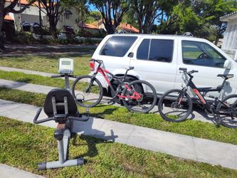 Mountain Bikes And Recumbent Exercise Bike