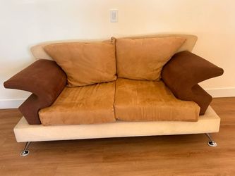 Modern Suede Living Room Set - 4 Pieces