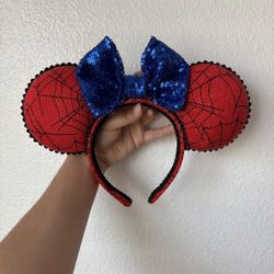Handmade Spiderman Disney Minnie Ears