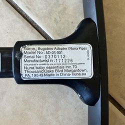 Nuna PIPA Bugaboo Stroller Adapter