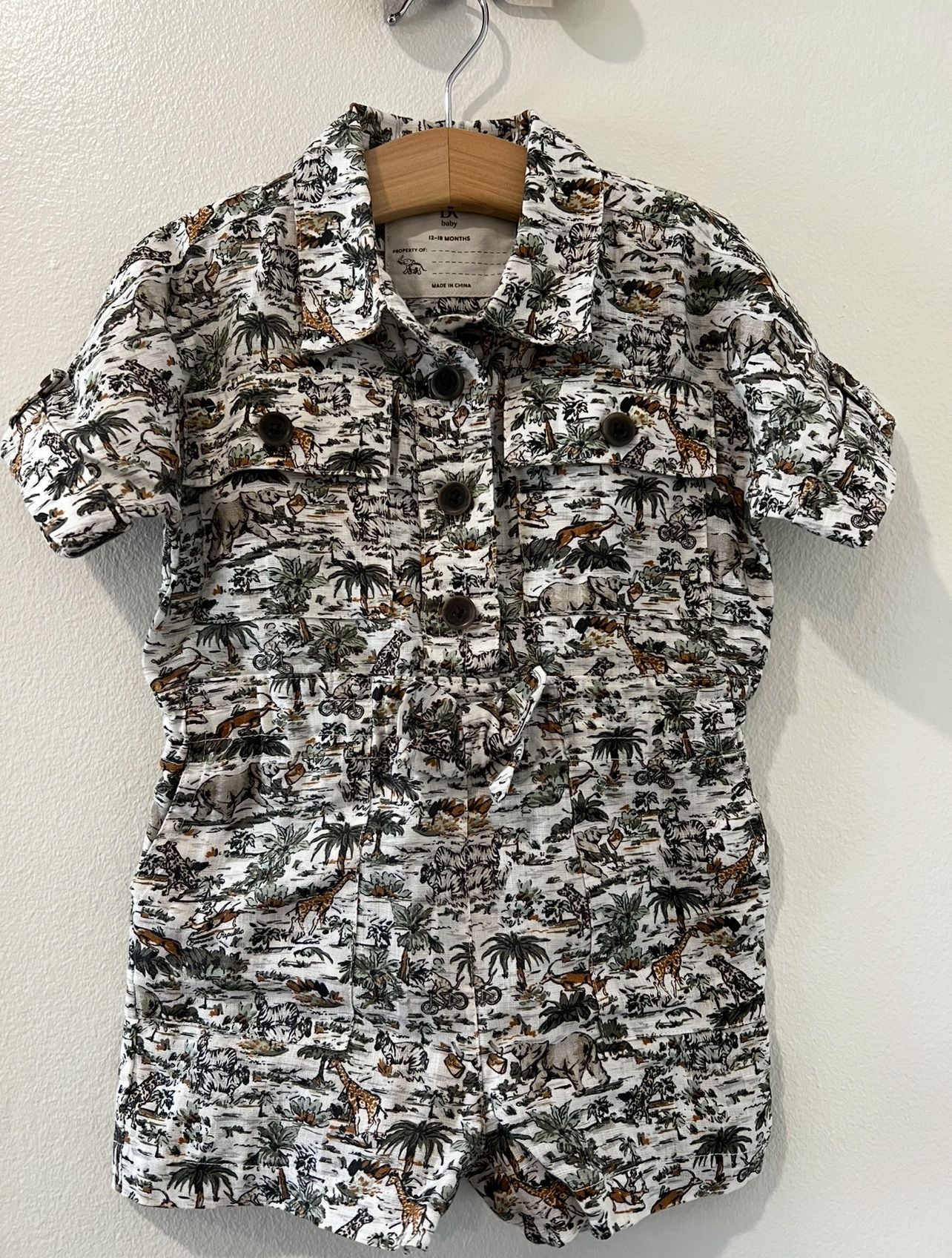 Banana Republic Baby + Toddler Safari Romper, 12-18mo