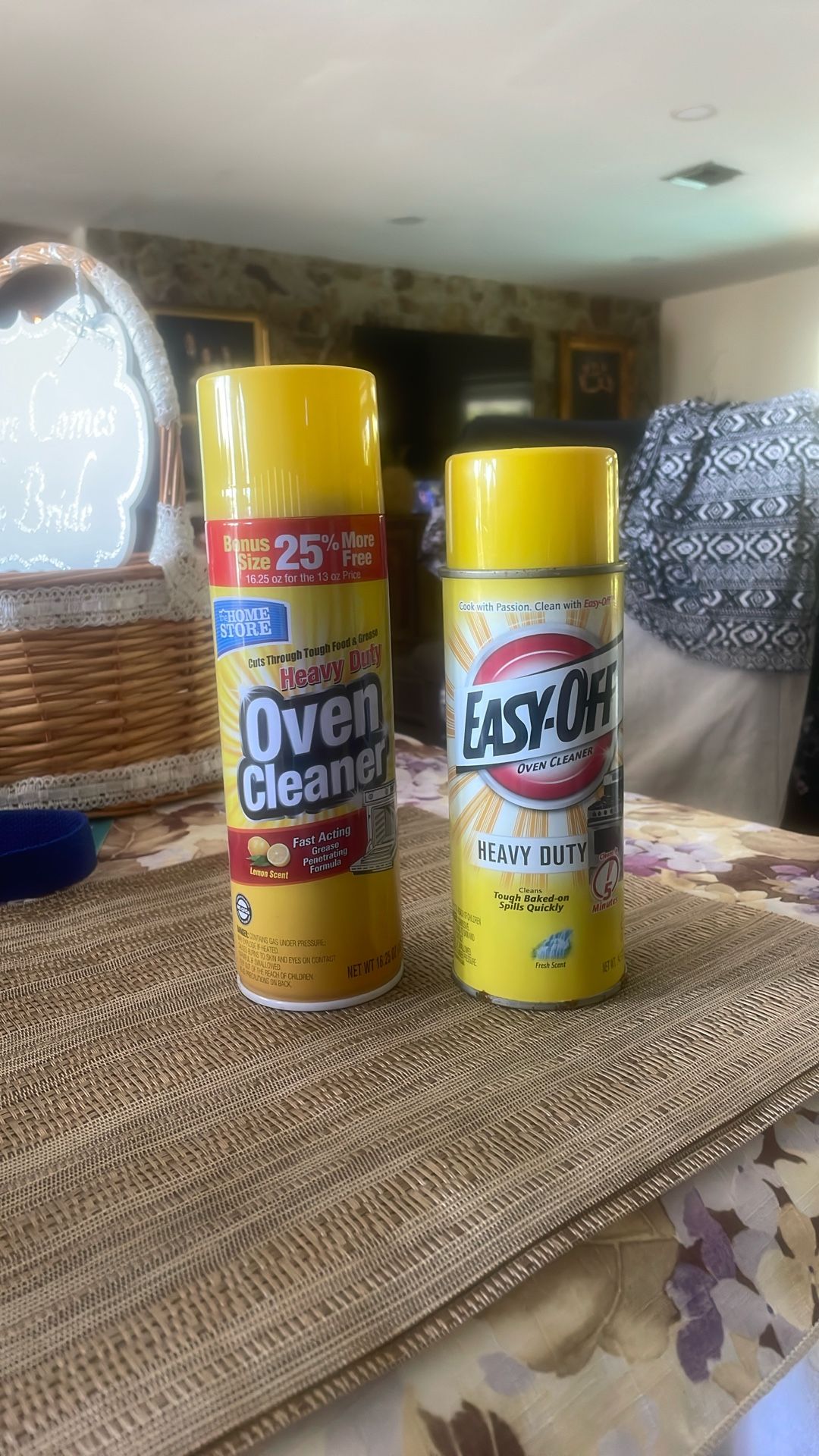 One full can and the other one has probably a little less than half