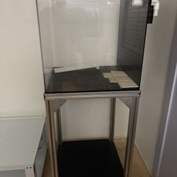 60 Gallon Acrylic Cube + Aluminum Stand