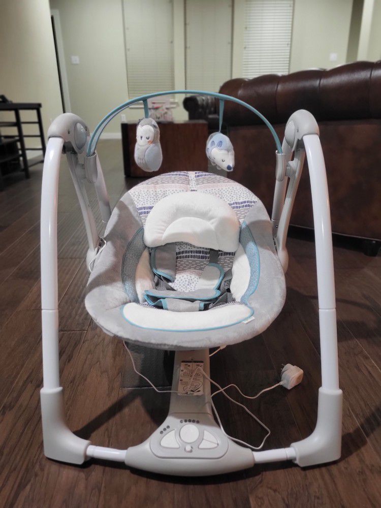 Ingenuity Comfort 2 Go Compact Portable Baby Swing With Music