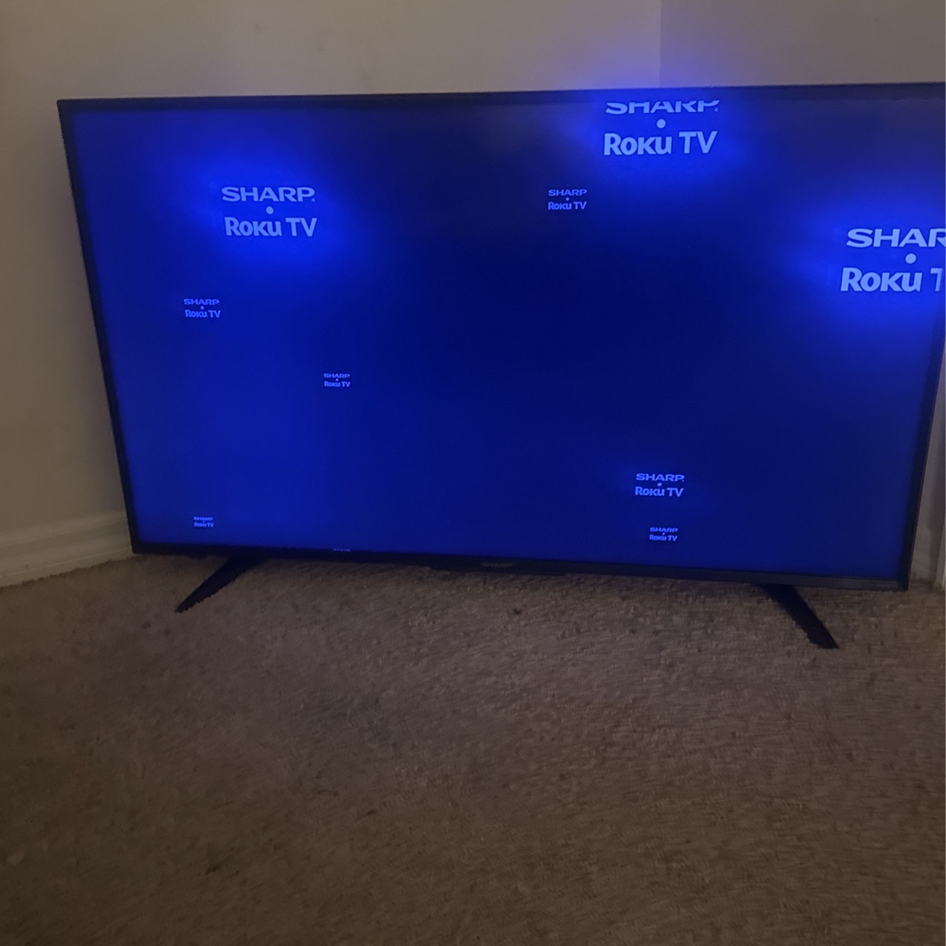 '55 inch sharp roku smart HD tv