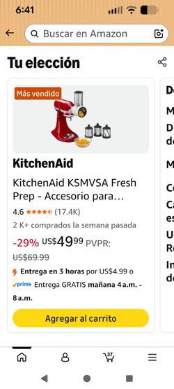 KitchenAid KSMVSA Fresh Prep Slicer/Shredder Attachment