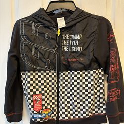 Disney Cars Lightning McQueen sweater Jacket hoodie -Boys size 9/10 - kids clothes - Simi Valley