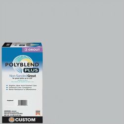 3 Pack Polyblend Plus #115 Platinum Unsanded Grout - NEW 10 lb Bags, Custom Building Products Tile Grout