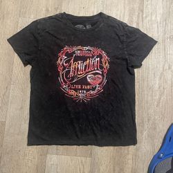 Affliction American Customs Women's T-Shirt Medium Live Fast 1973