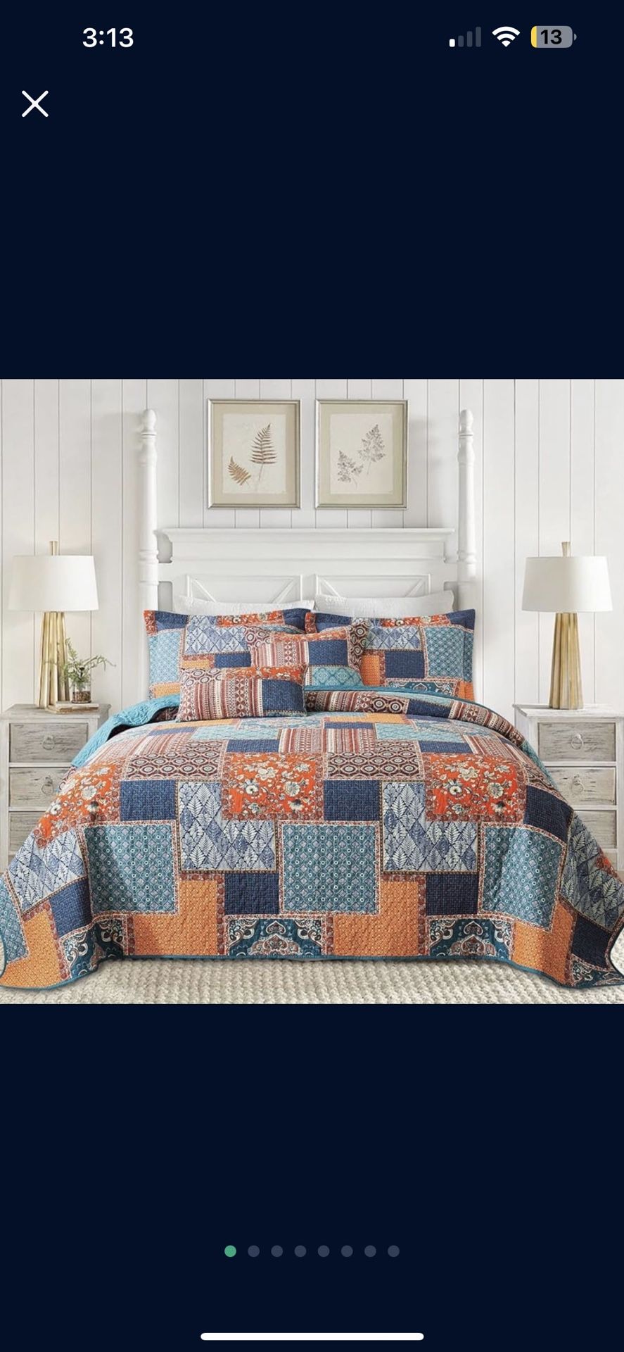 Cotton King Quilt Bedding Set