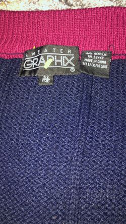Men’s Sweater Graphix Cardigan Sz 2XL
