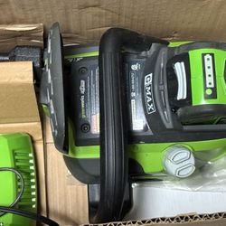 Greenworks 40V 16" Cordless Battery Chainsaw (Tool And Battery Charger Only) Battery Is Not Included, Available Only For Pickup At 27713 