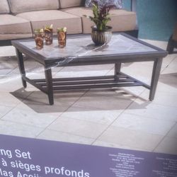 Indoor or outdoor sunbrella coffee table