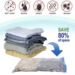 Vacuum Storage Bags for Travel Essentials, Vacuum Sealed Bags for Clothing Save Backpack Space, Travel Accessories Suitable for Clothes, Clothing, Pil
