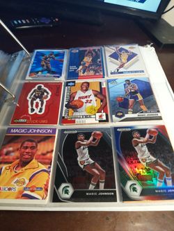 Huge binder of Hall of Fame basketball cards