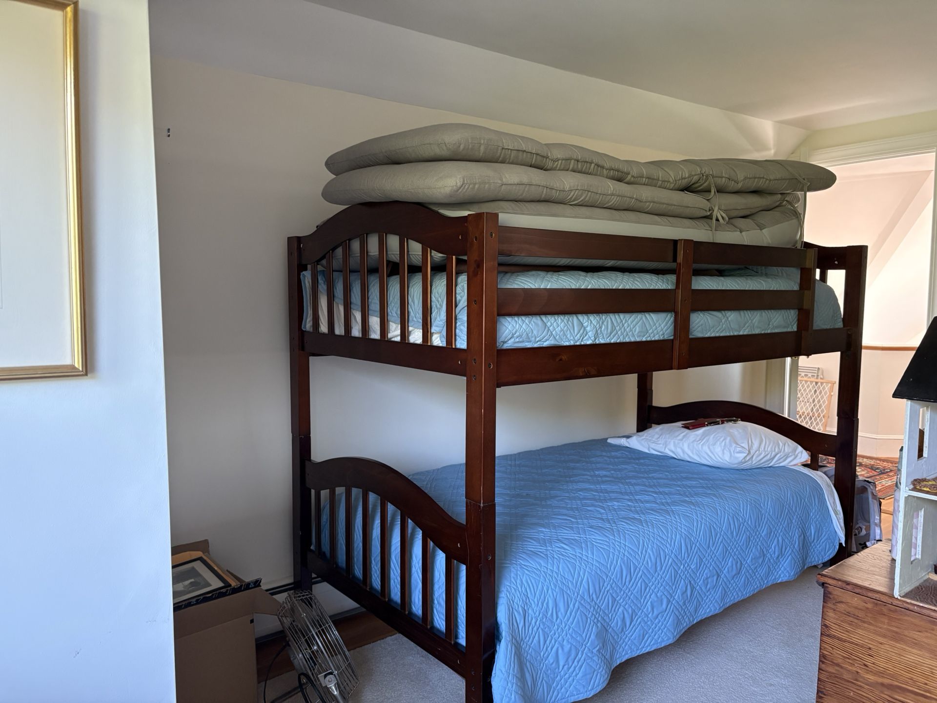 Twin size over twin size bunk