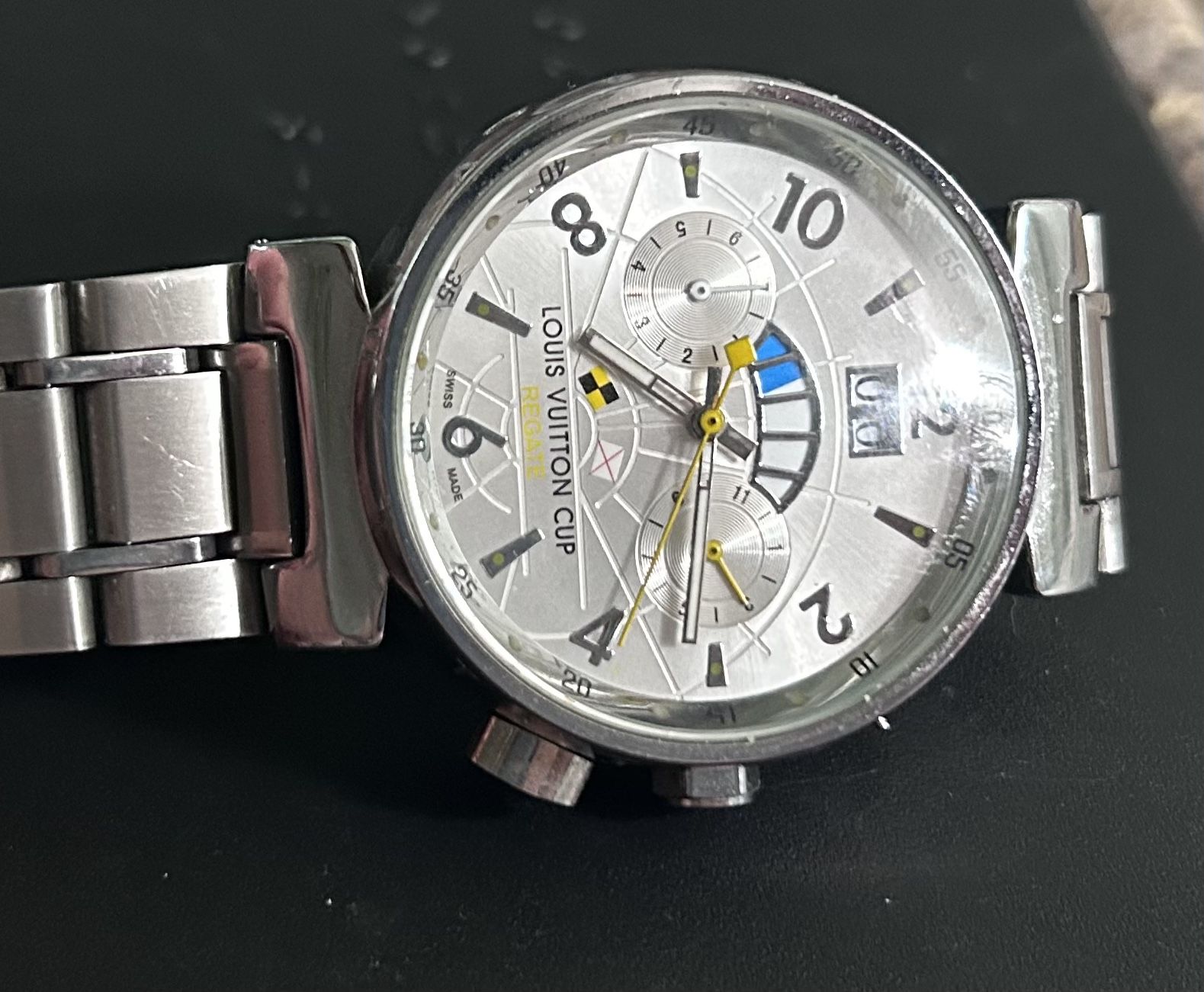 Louis Vuitton Cup chronometer watch 34mm late 90s