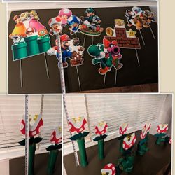Super Mario Pipes Party Decorations 