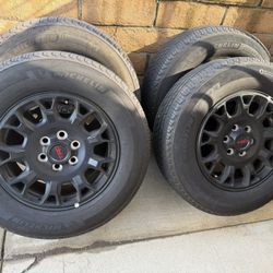 18” Toyota Tacoma  TRD Wheels And 265/65r18 Michelin Tires 