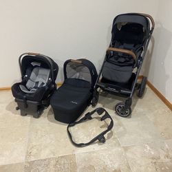 Nuna Mixx Next Stroller With Bassinet And Car Seat 