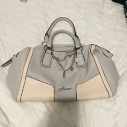 Pink And Gray Guess Bag