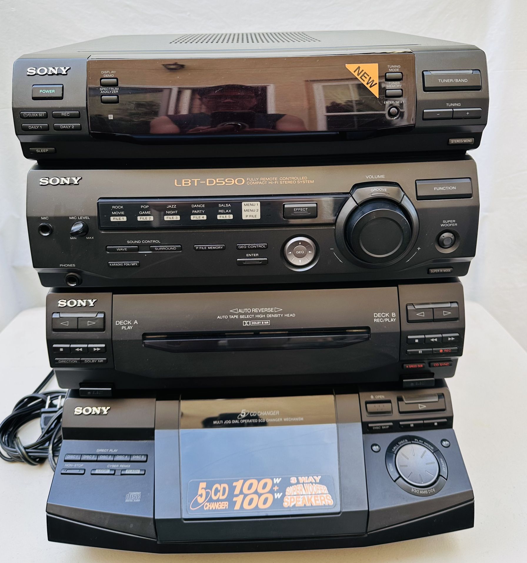 Vintage Sony LBT-D590 Model HCD-D590 Stereo System