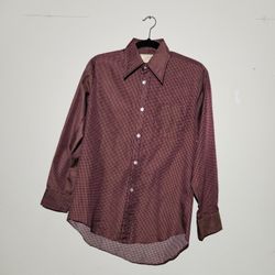 Vintage Red Button Up