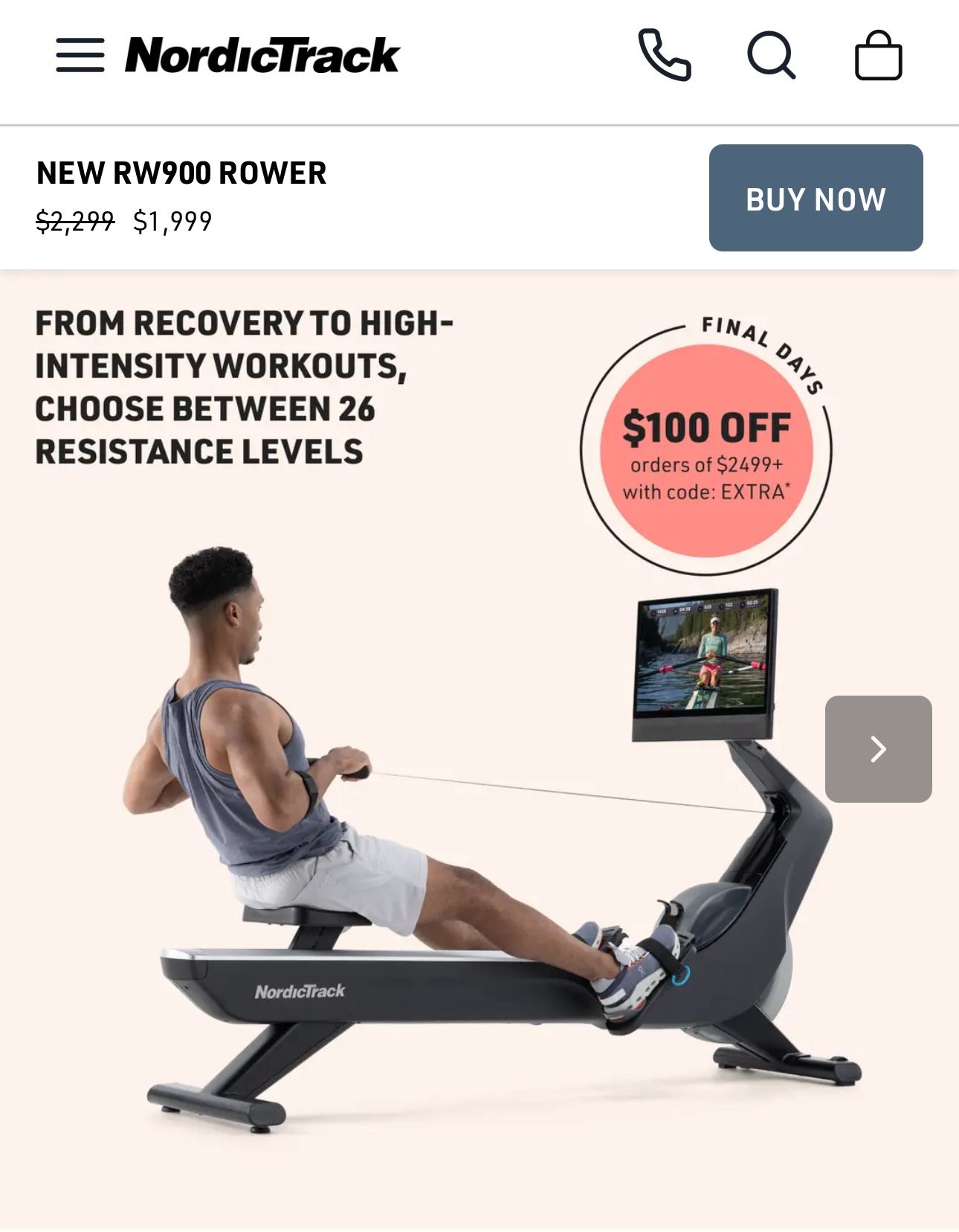 Nordictrack RW900 Rower