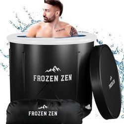 NEW Frozen Zen Ice Bath Tub For Athletes with Lid, XL 105 Gallons, Outdoor/Indoor Portable Ice Bath