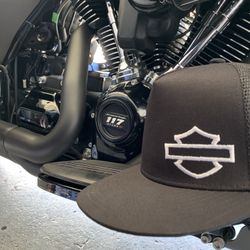 Harley Davison snap back Trucker hat. SnapBack Ambassador Hat.