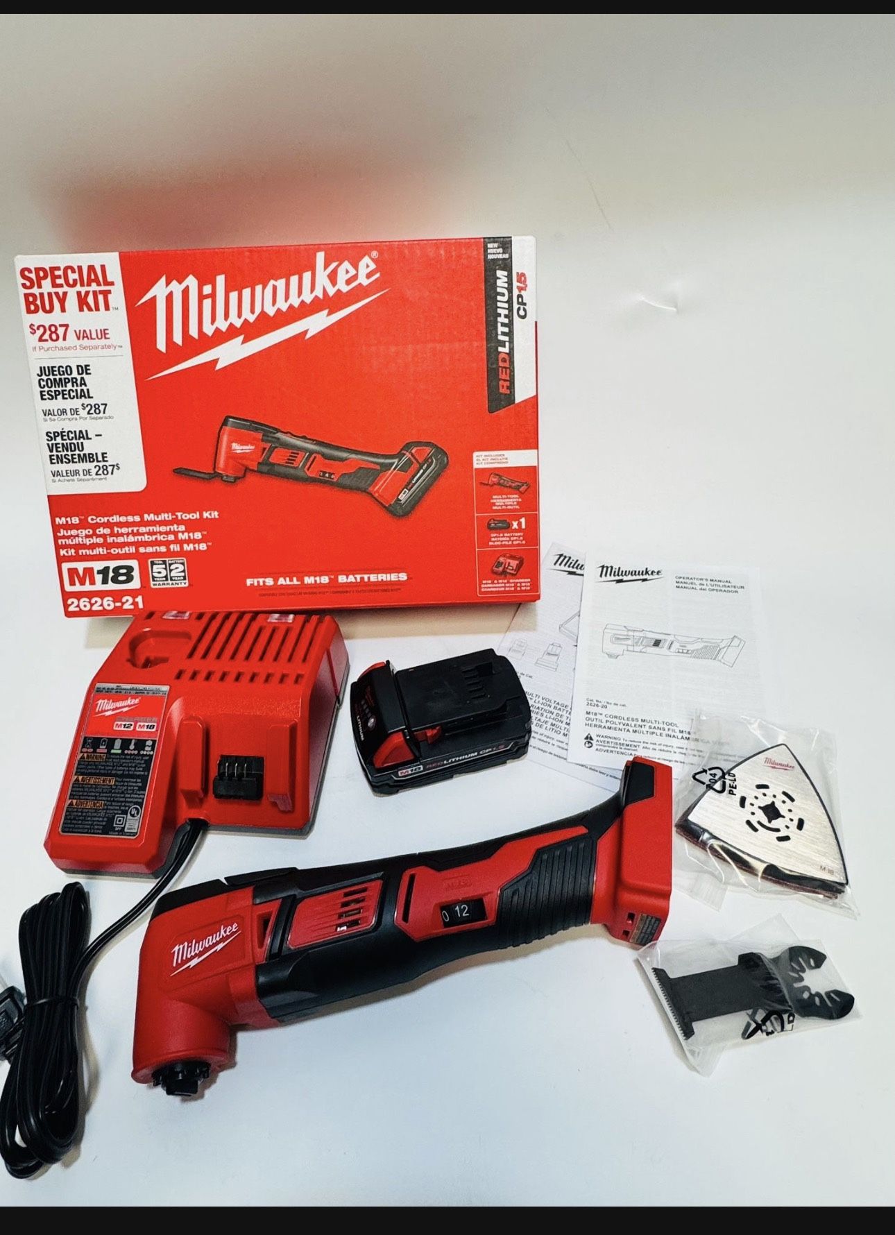π₯ New Milwaukee M18 Oscillating Multi-Tool Kit