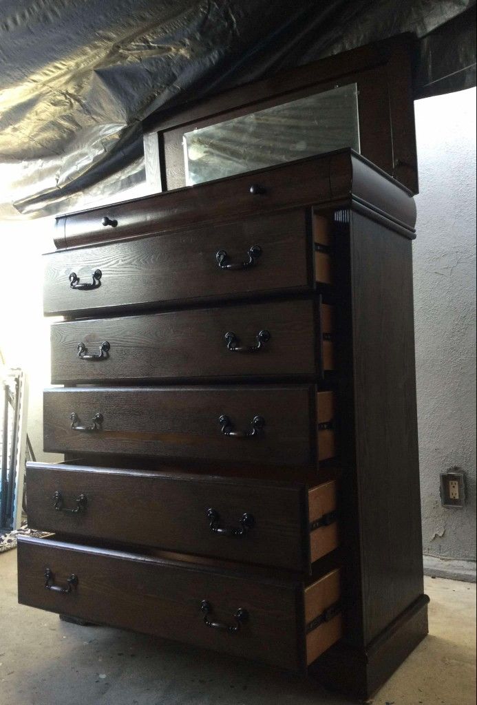 Tall Dresser With Mirror