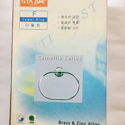 New Towel Ring Holder Oval Shape New In Box 