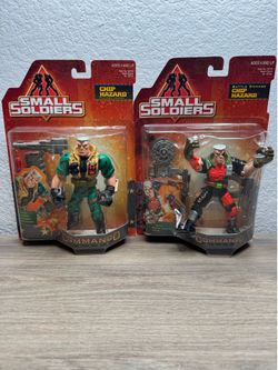 Vintage 1998 Small Soldiers Chip Hazard & Battle Damage Chip Hazard Sealed Figures – Kenner Hasbro