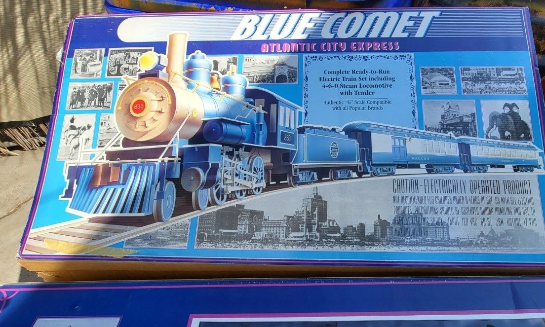 Bachmann G Scale Jersey Central Blue Comet Train Set