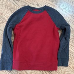 Boys Gray Red Sweatshirt Size 7