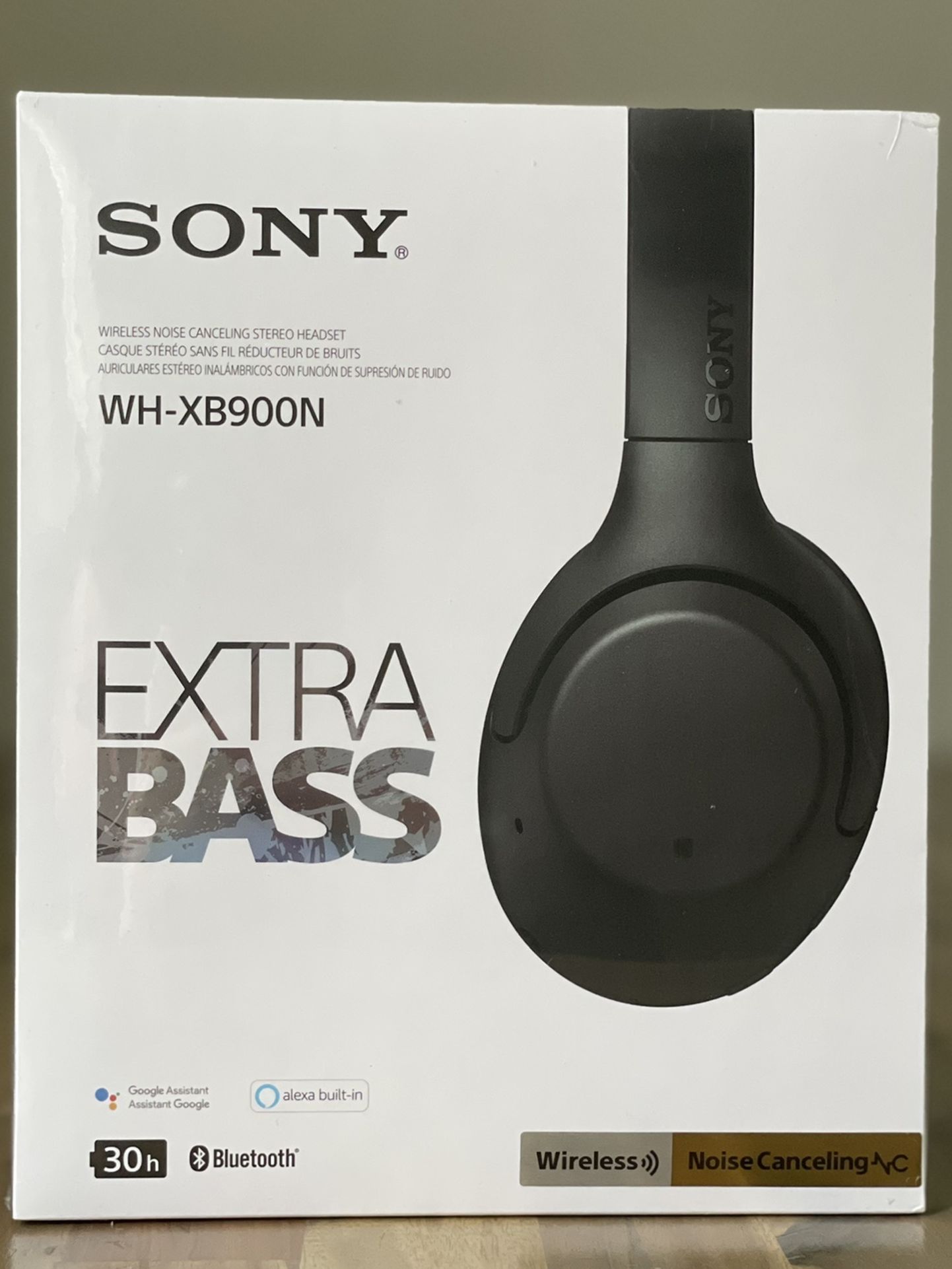Sony Headphones WH-XB900N EXTRA BASS