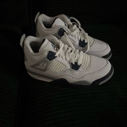  Air Jordan 4 White Midnight Navy  Size 5