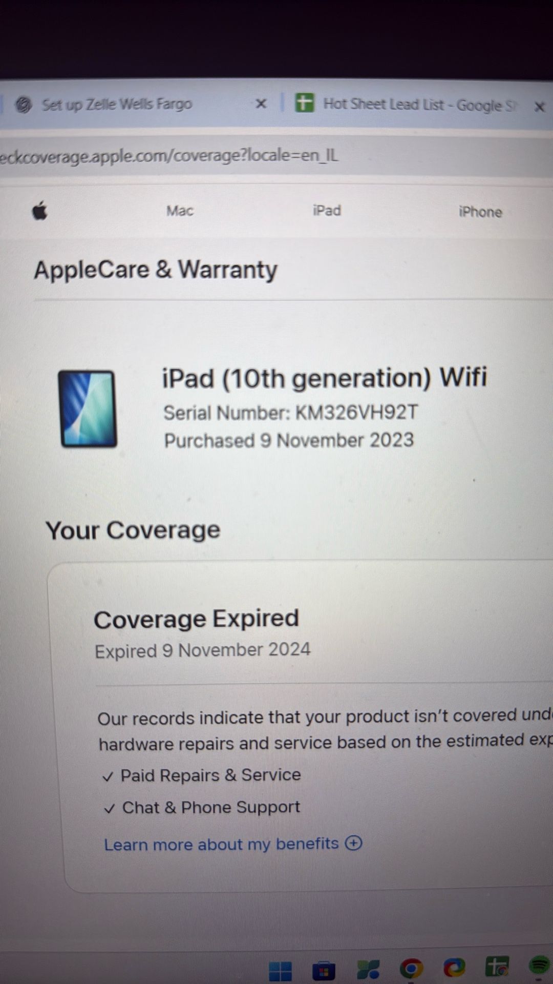 IPAD 10th Generation $200