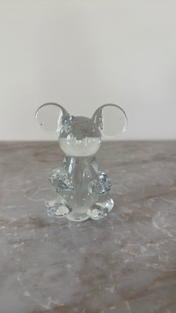 Clear Glass koala Figurine/paperweight