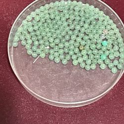 Lot Of 100 4mm Green Beads