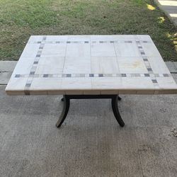 Side Cement Patio Table 