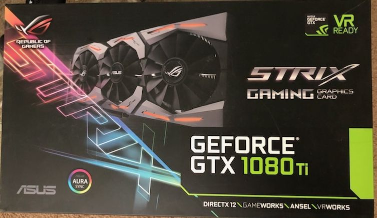 NVIDIA GEFORCE GTX 1080 TI ASUS ROG STRIX 11GB