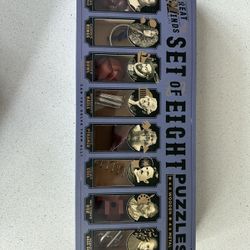 Great Minds Set Of 8 Wood & Metal 3D Puzzle Game Toy