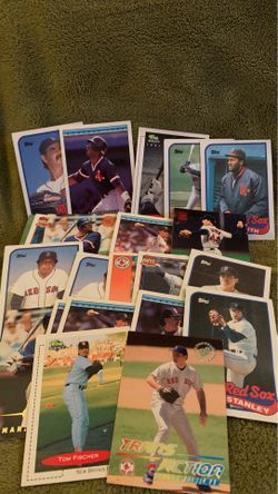 Assorted Red Sox Baseball Cards