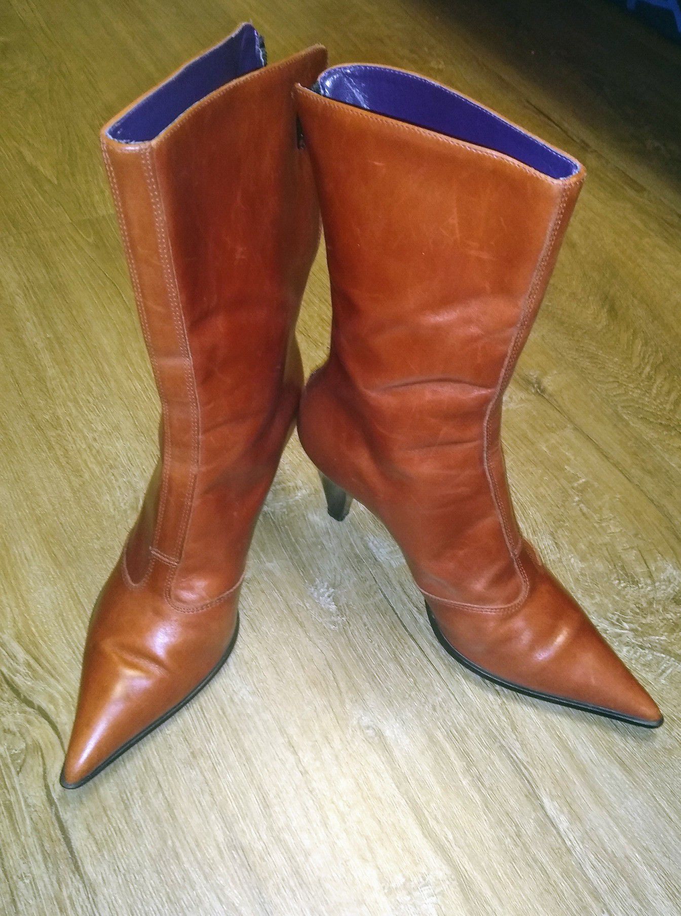 Steven woman's Italian leather boots