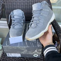 Jordan 11 Grey Suede Premium