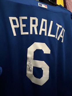 David Peralta Dodger Autographed Jersey