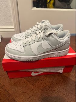NIKE LOW DUNKS dust white (grey) - SIZE 7